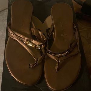Gold thong Sandles